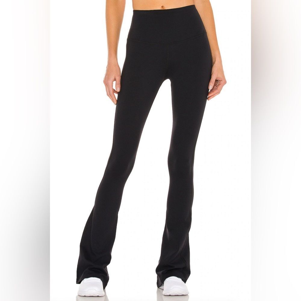 Splits59 Raquel High Waist Flare Legging in Black Quick Dry Activewear N…